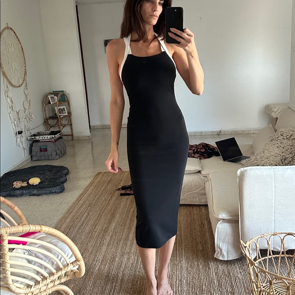 Zara Black Midi Dress